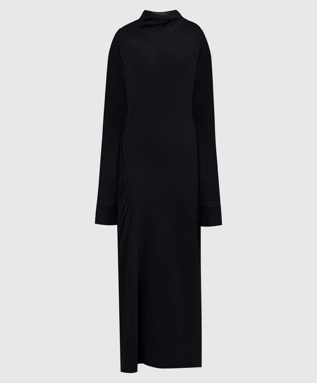 Marc Le Bihan Black dress with drapery