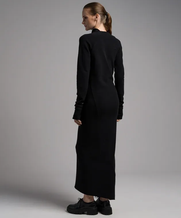 Marc Le Bihan Black dress with drapery