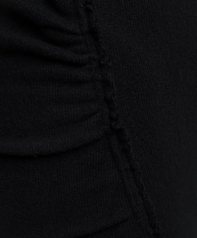 Marc Le Bihan Black dress with drapery