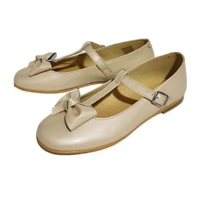Mercedita charol beige tostado