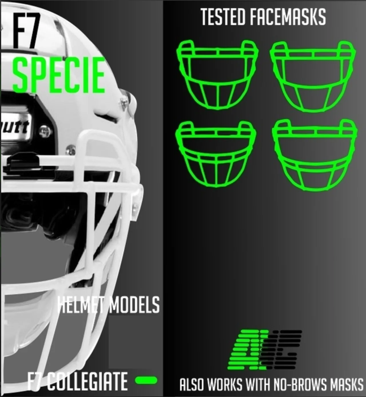 Mica Completa Flexible para Casco de Americano Alien Guard Transparente