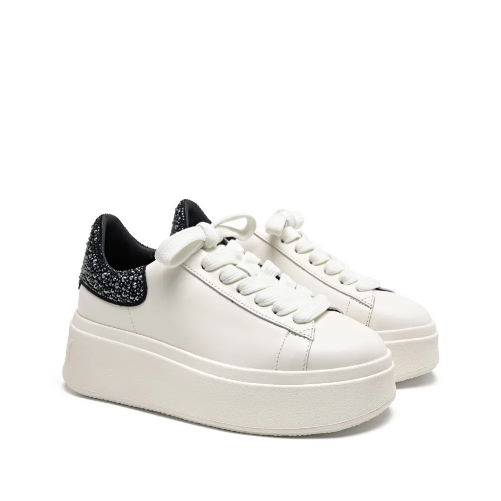 MOBY STRASS Nappa Calf White/Black