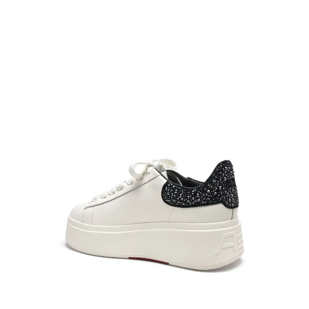 MOBY STRASS Nappa Calf White/Black
