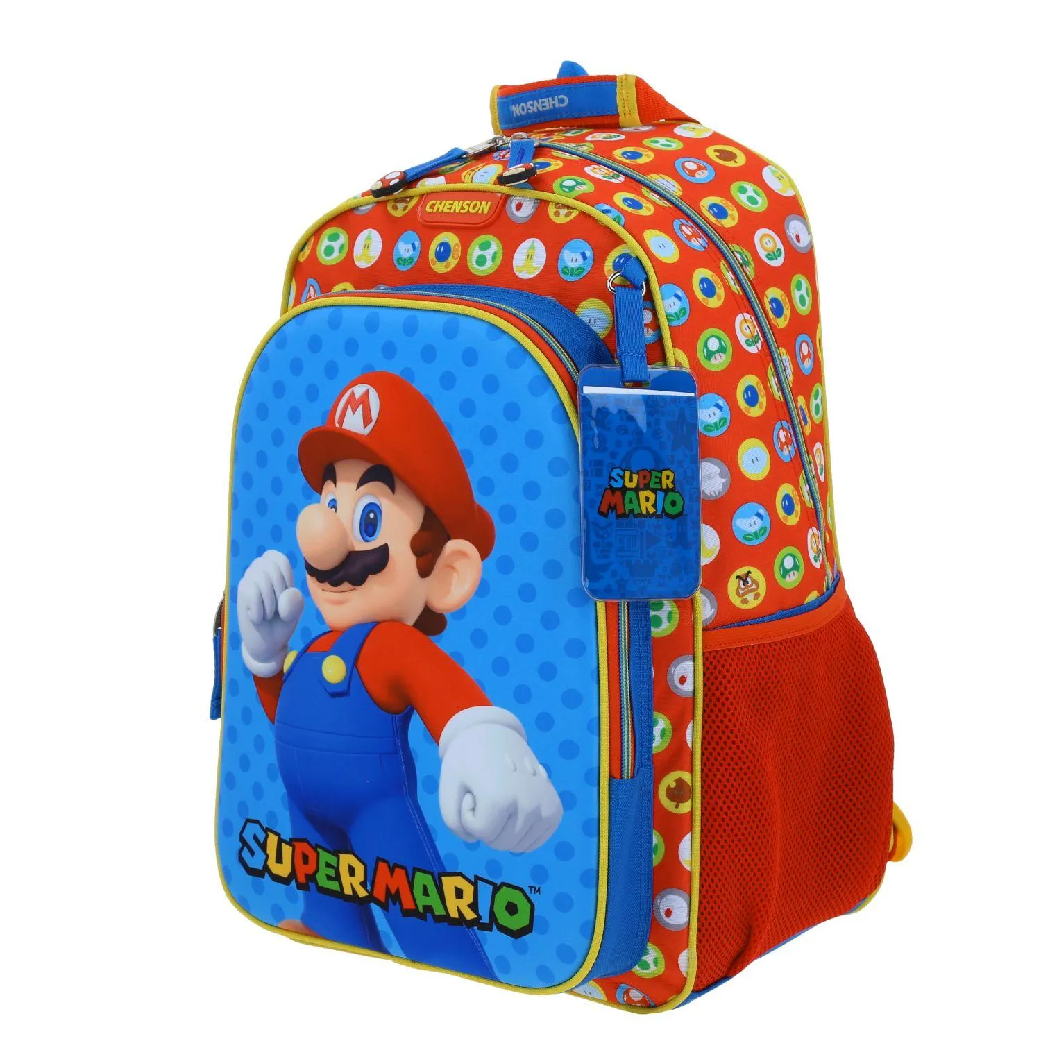 Mochila Azul Mario Bros Grande Para Nio Chenson Amenta