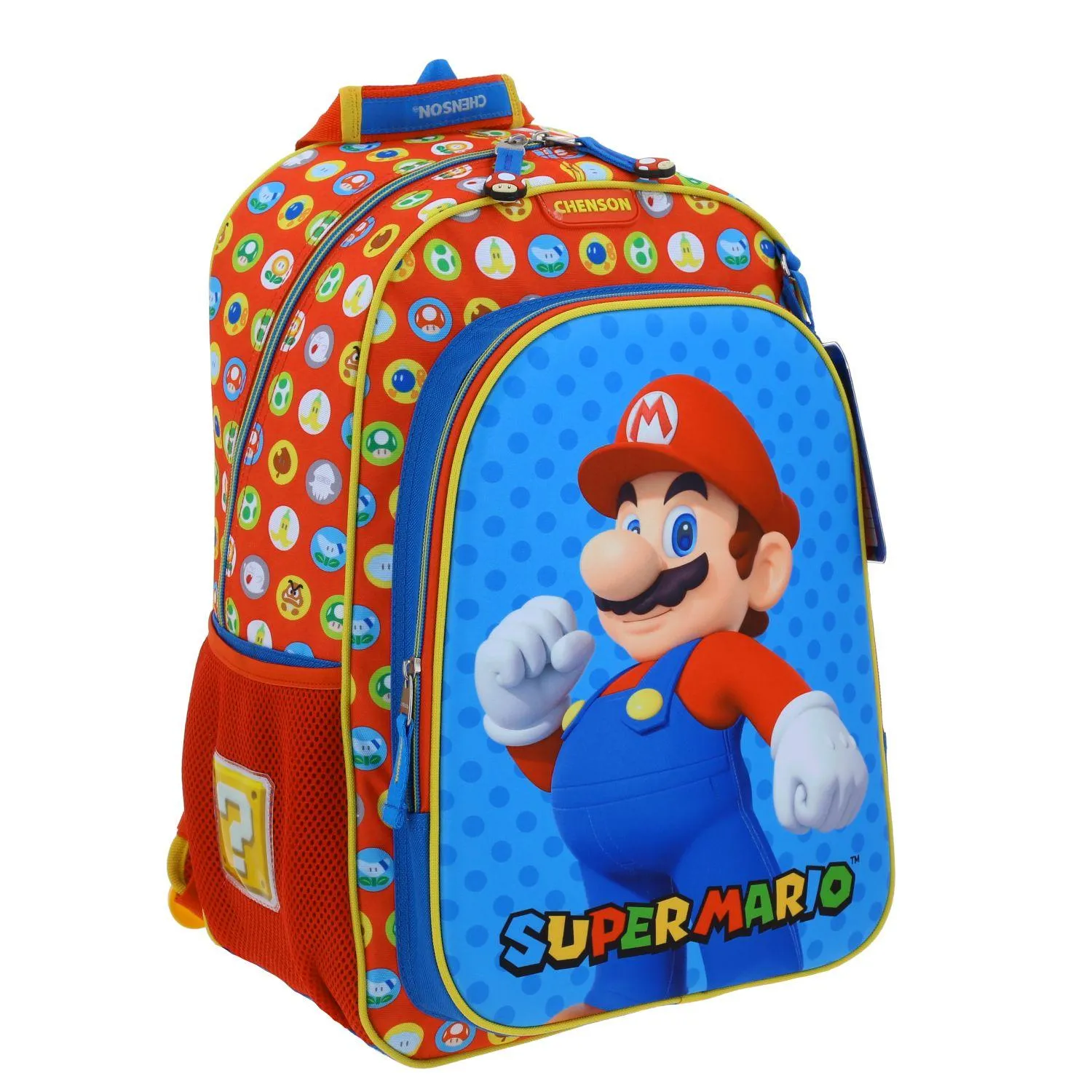 Mochila Azul Mario Bros Grande Para Nio Chenson Amenta