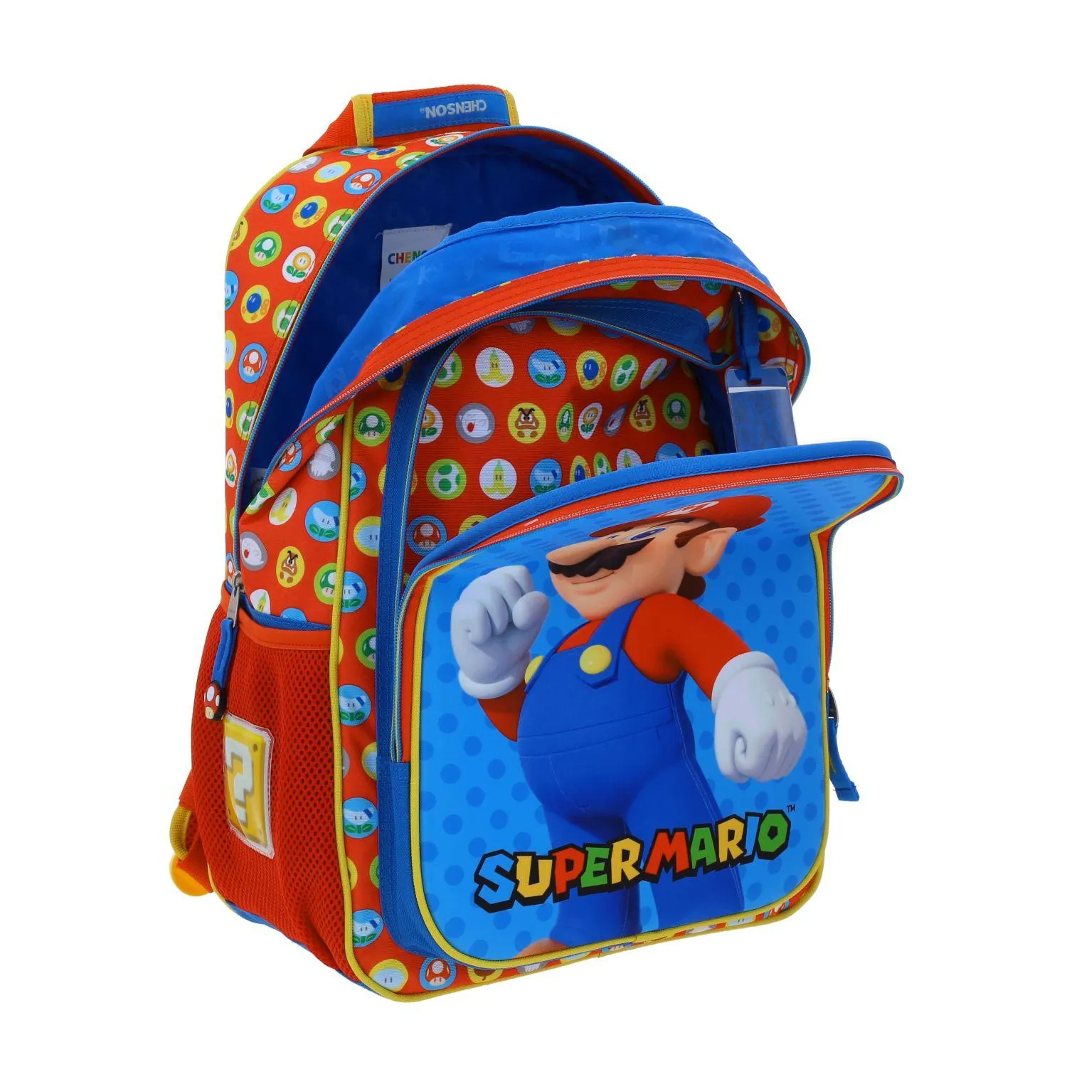 Mochila Azul Mario Bros Grande Para Nio Chenson Amenta