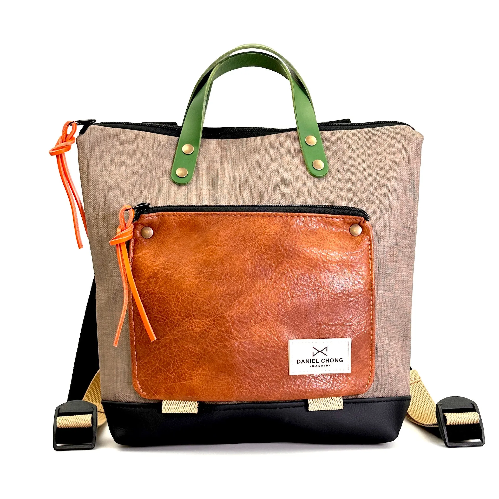 Mochila Book Holder Mini Cuadrada Impermeable DZ