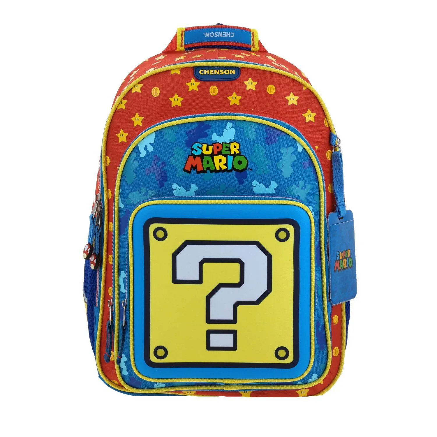 Mochila Grande Para Nio Chenson Mario Bros Azul Myst