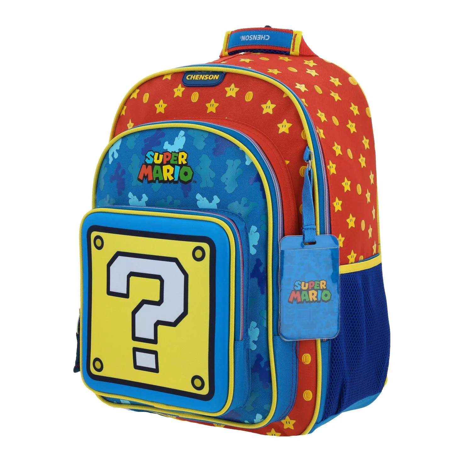 Mochila Grande Para Nio Chenson Mario Bros Azul Myst