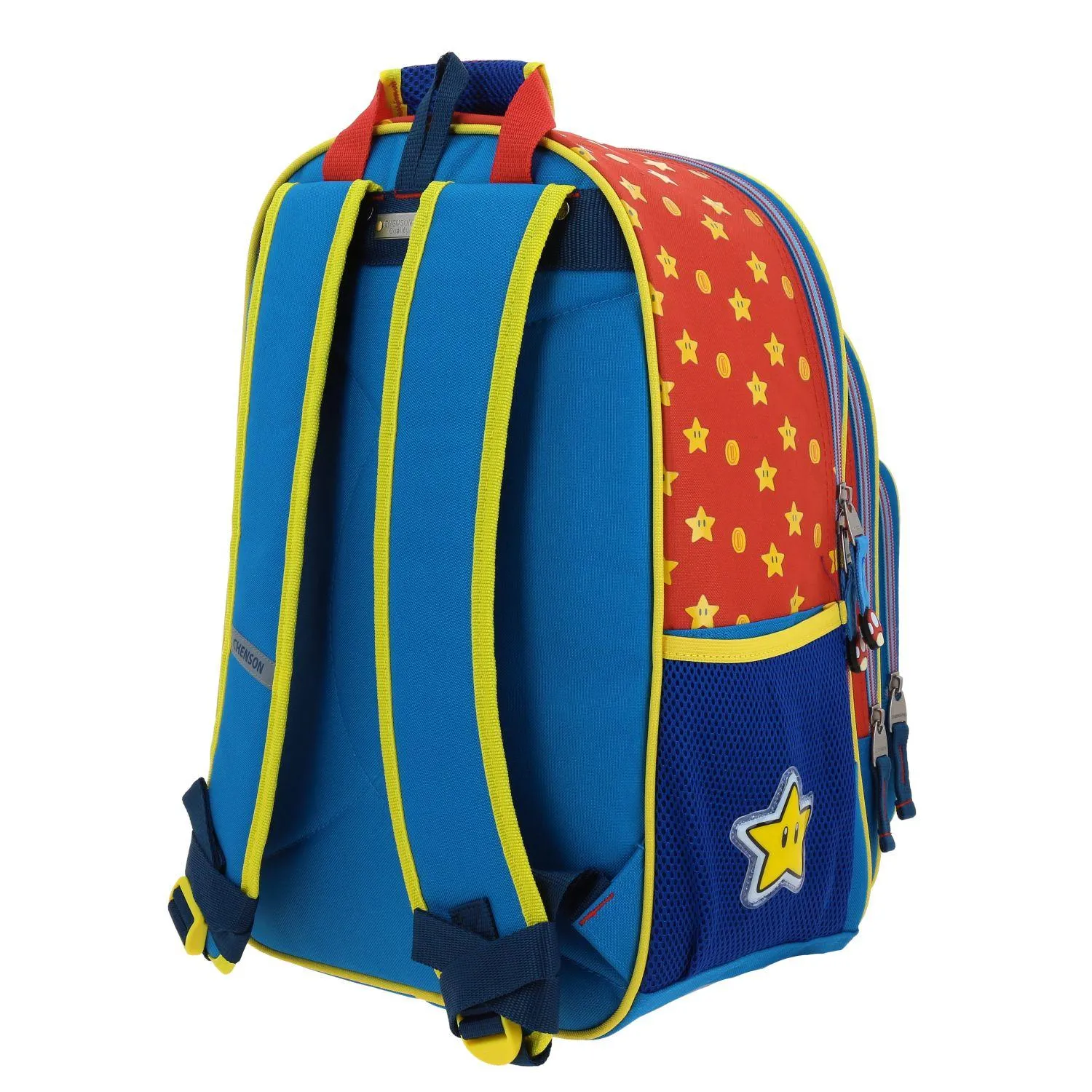 Mochila Grande Para Nio Chenson Mario Bros Azul Myst