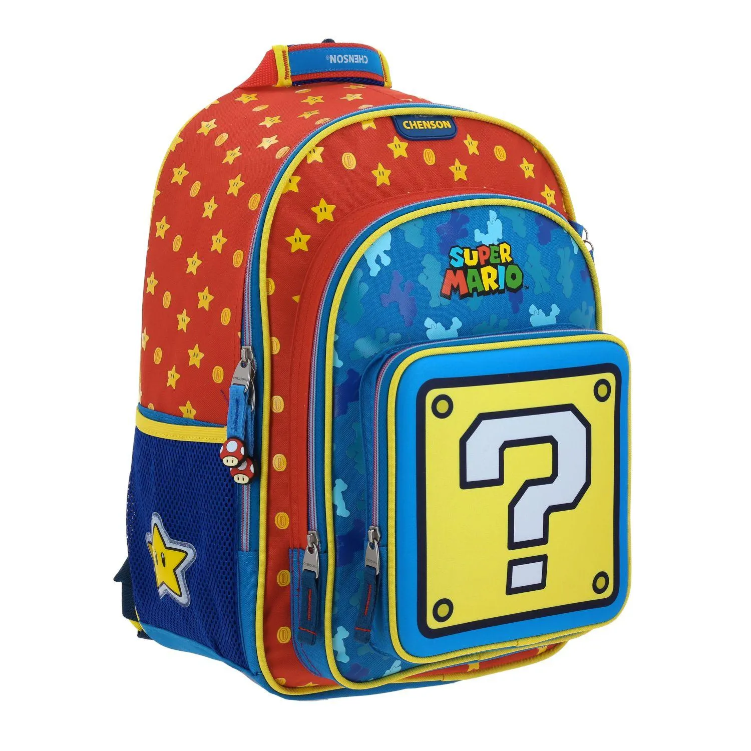 Mochila Grande Para Nio Chenson Mario Bros Azul Myst