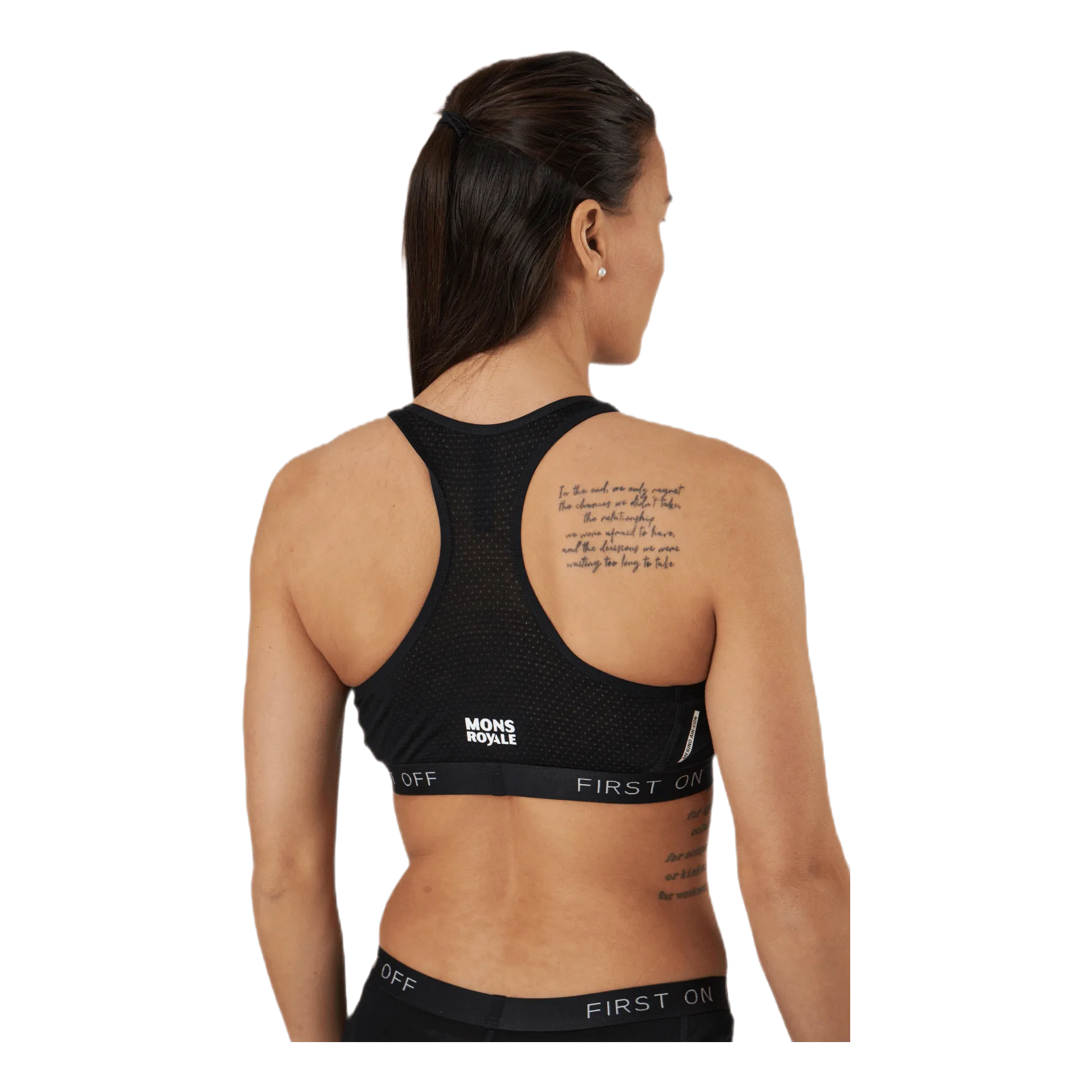 Mons Royale Sierra Sports Bra Black