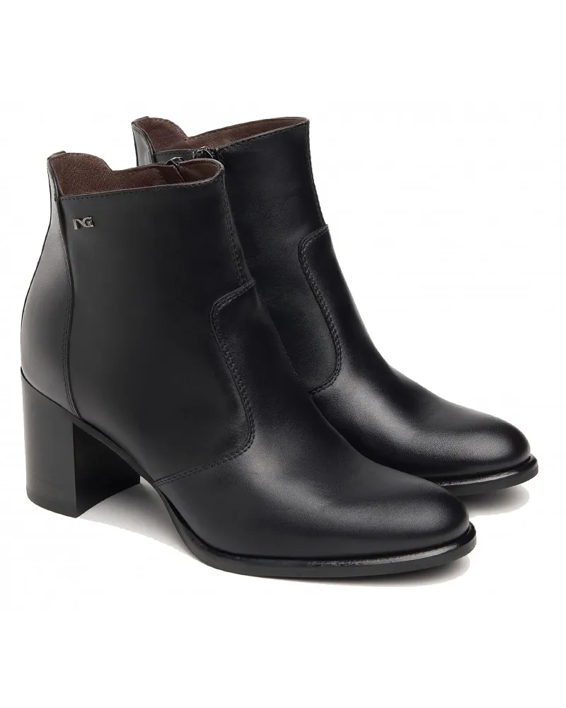 NERO GIARDINI  410952 NERO  TRONCHETTI DONNA IN PELLE