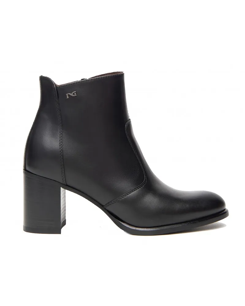NERO GIARDINI  410952 NERO  TRONCHETTI DONNA IN PELLE