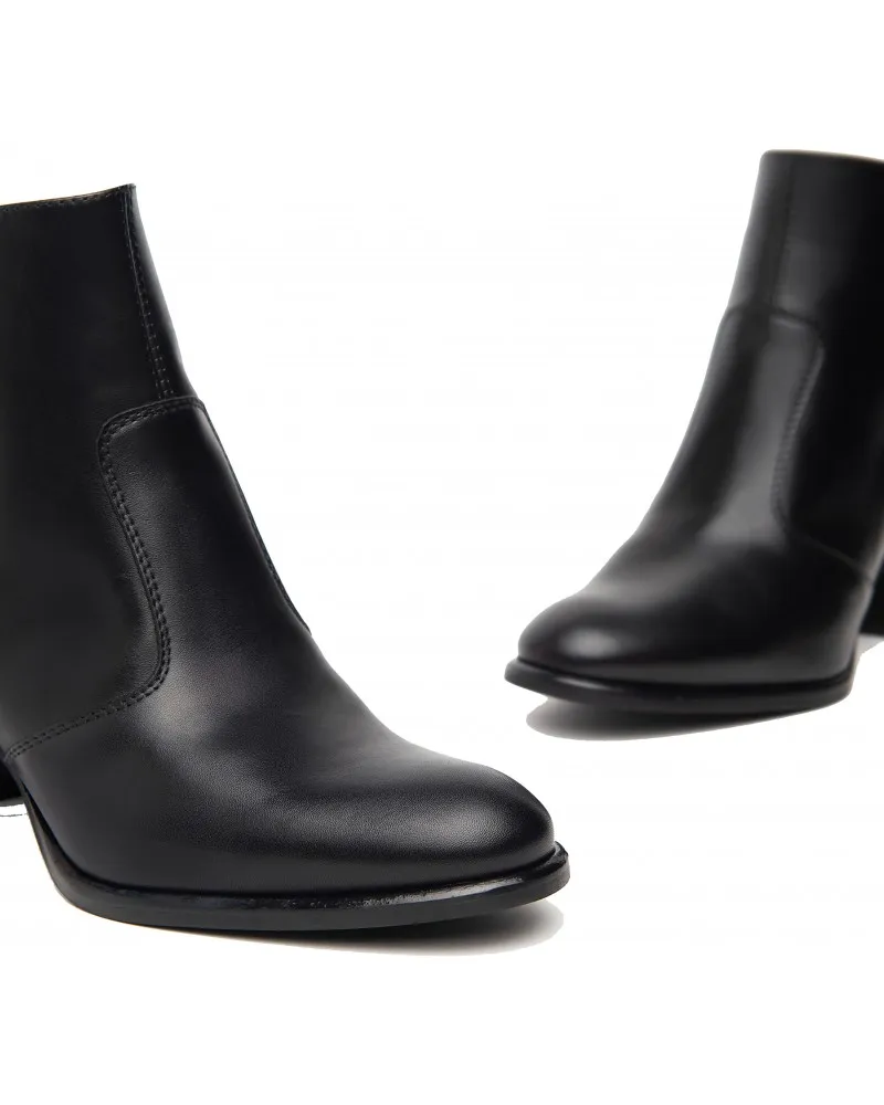 NERO GIARDINI  410952 NERO  TRONCHETTI DONNA IN PELLE