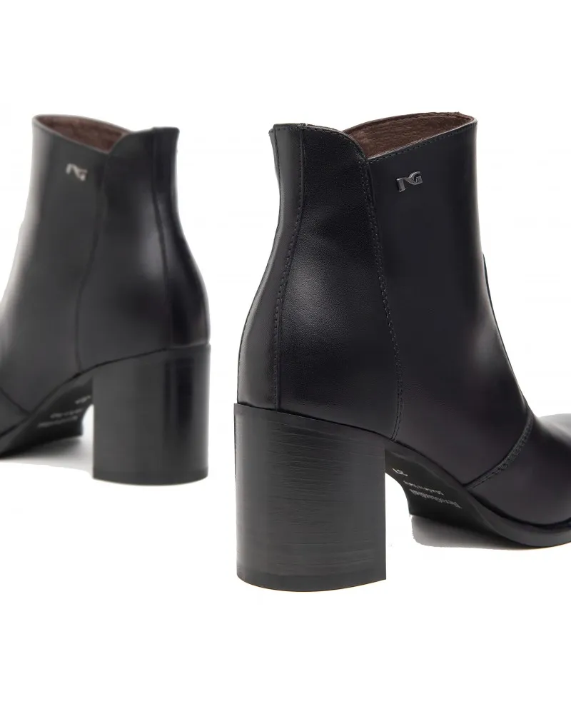 NERO GIARDINI  410952 NERO  TRONCHETTI DONNA IN PELLE
