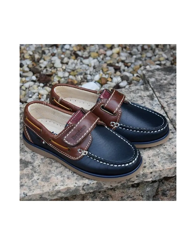Náutico de piel con velcro 820