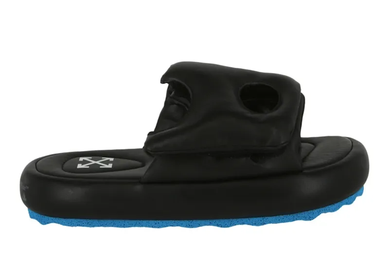 OFFWHITE METEOR PADDED SLIDE BLACK BLUE