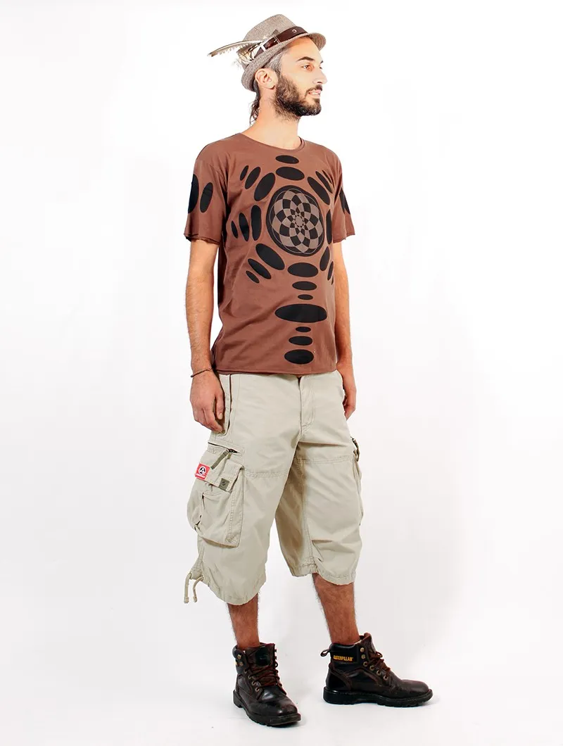 Pantalones cargo 3/4 Molecule 45056, Beige