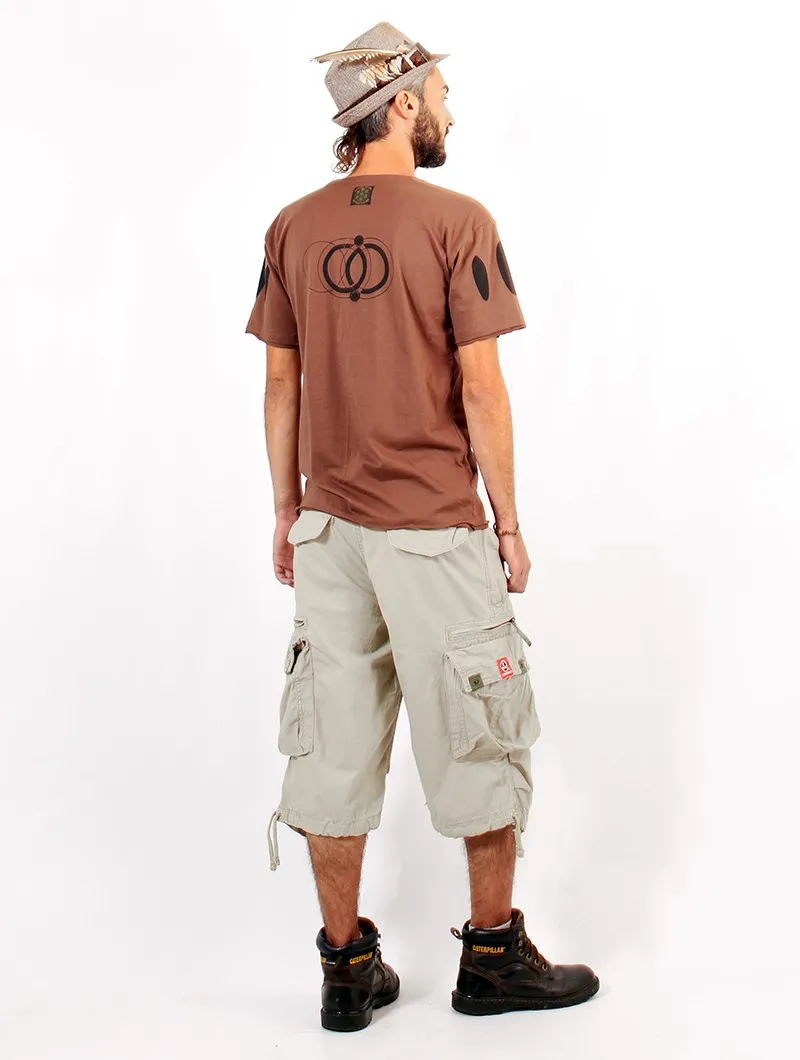 Pantalones cargo 3/4 Molecule 45056, Beige