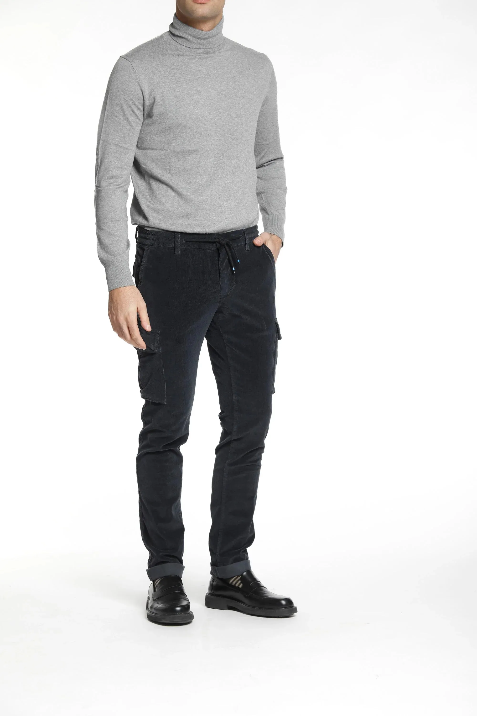 PANTALÓN CARGO DE TERCIOPELO DE MASON'S  GRIS