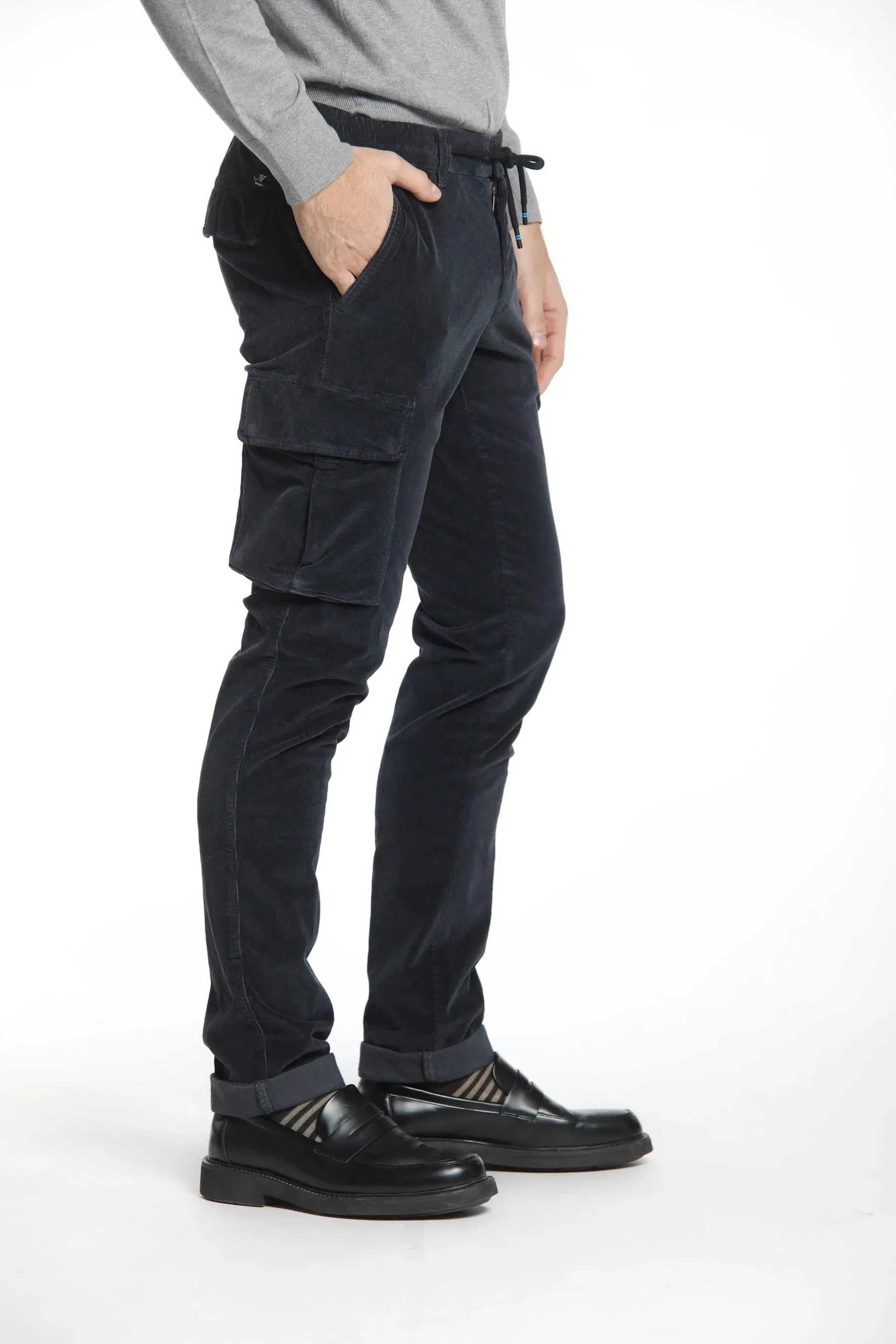 PANTALÓN CARGO DE TERCIOPELO DE MASON'S  GRIS