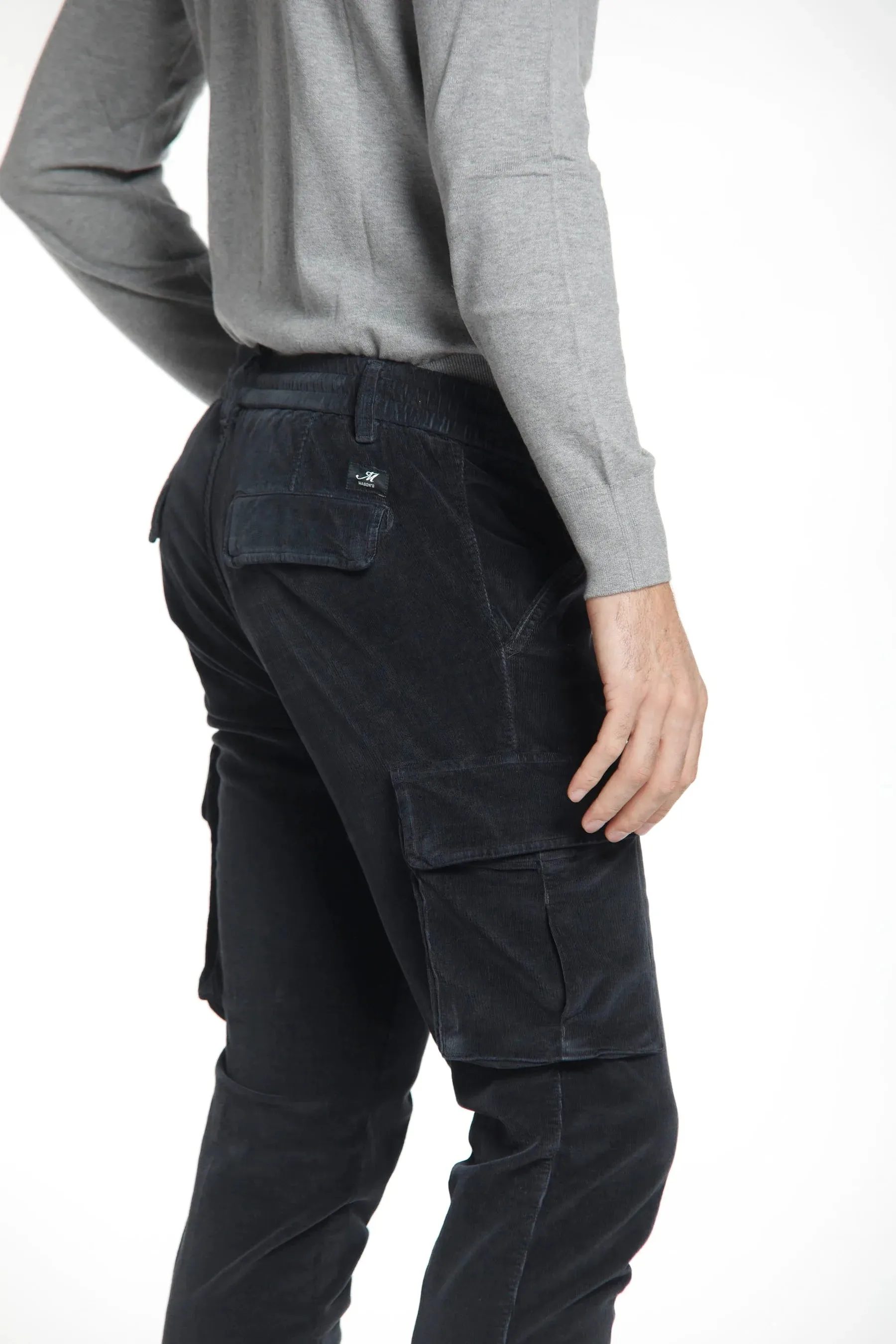 PANTALÓN CARGO DE TERCIOPELO DE MASON'S  GRIS