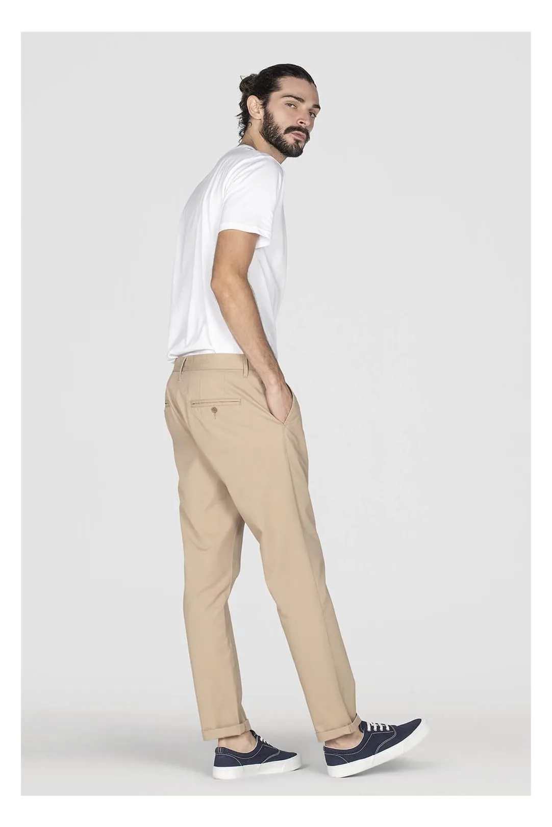 PANTALÓN CHINO HOMBRE H37 BEIGE