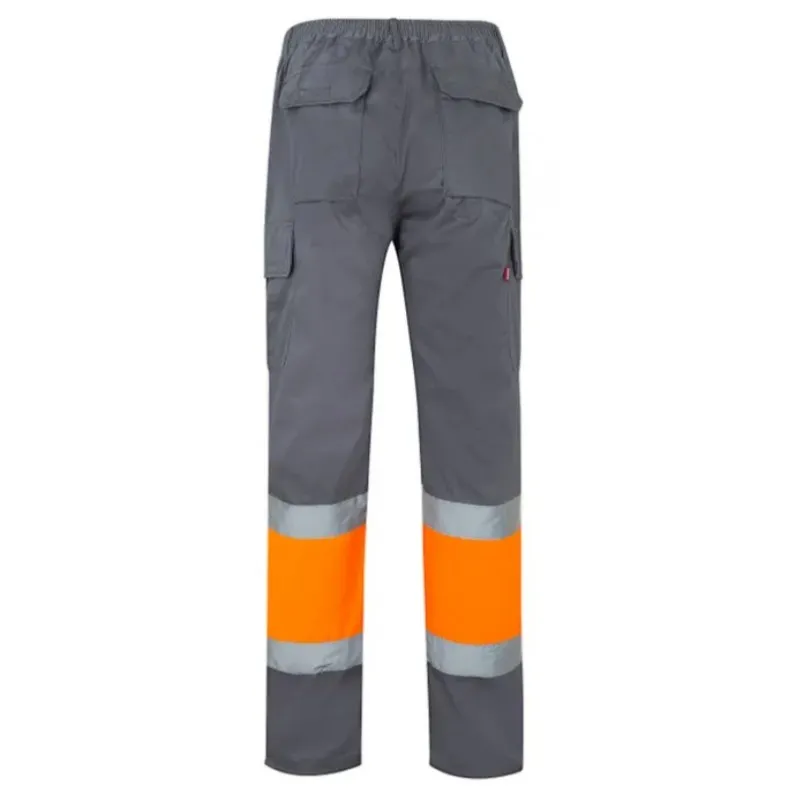 Pantalón alta visibilidad Naranja Flúor Gris ref. 157, VELILLA