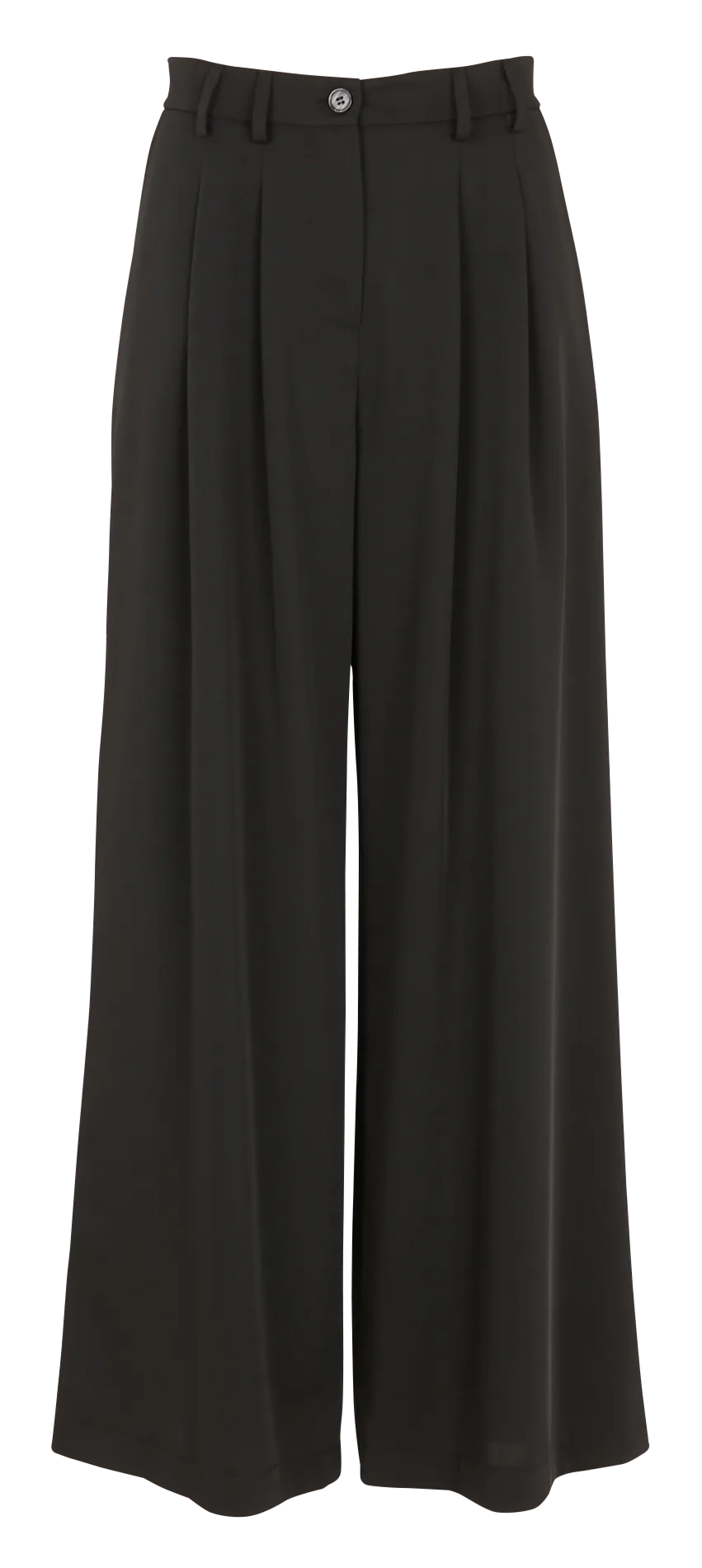 Pantalón ancho palazzo vaporoso en negro
