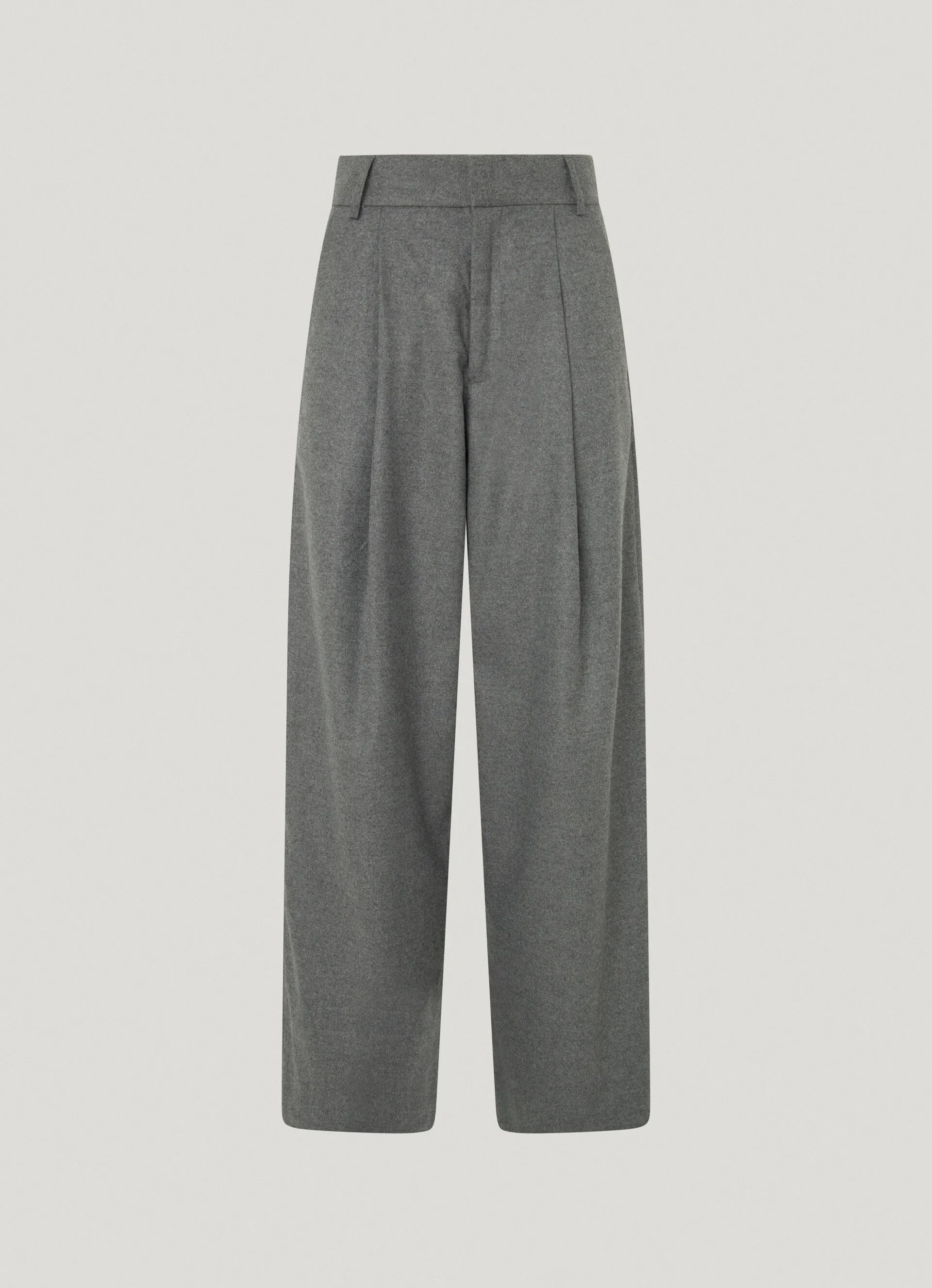 pantalón recto de pinzas