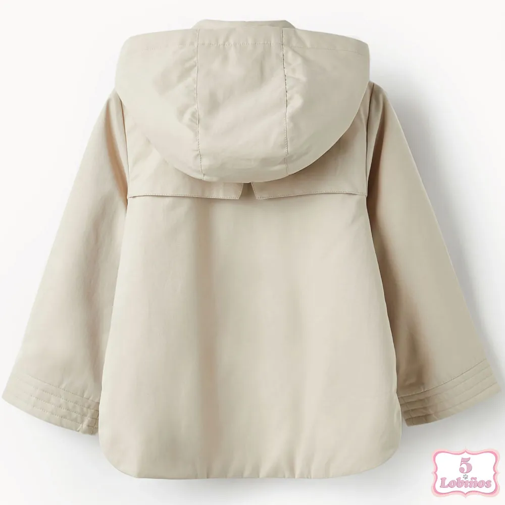 PARKA NIÑA BEIGE ZIPPY