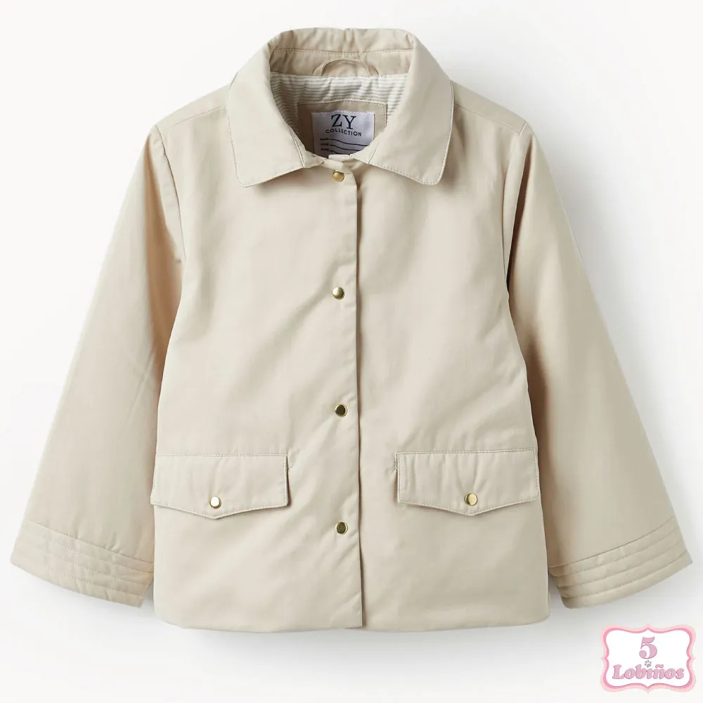 PARKA NIÑA BEIGE ZIPPY
