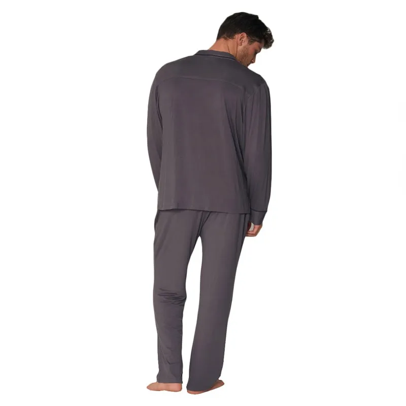 Pijama Admas camisero en punto con botones 
