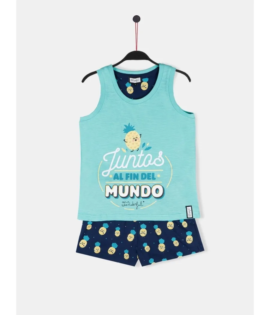 Pijama niña Piña verano Mr. Wonderful algodón