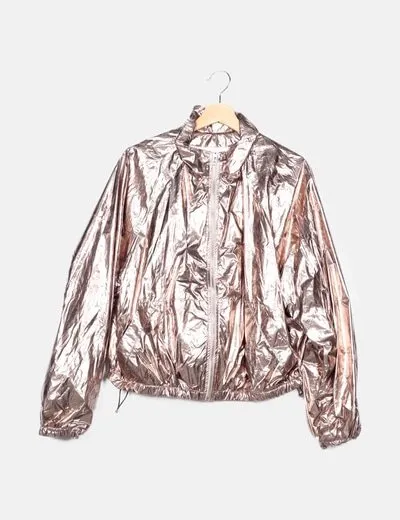 Pinko Chaqueta impermeable metalizada
