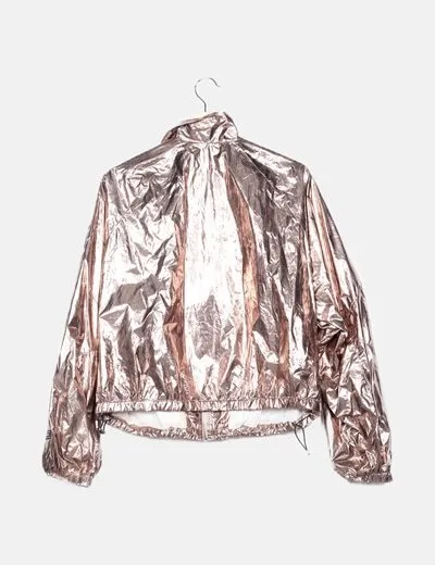 Pinko Chaqueta impermeable metalizada