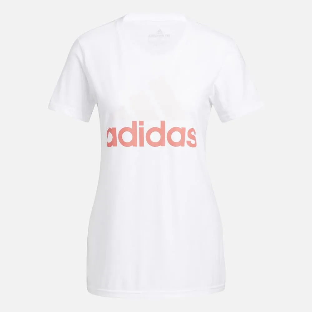 Playera Adidas Mujeres W Basic Bos Tee Blanco