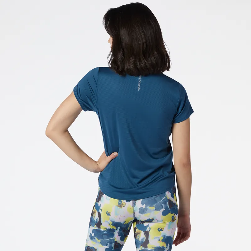 Polera Running Mujer New Balance Printed Accelerate Azul