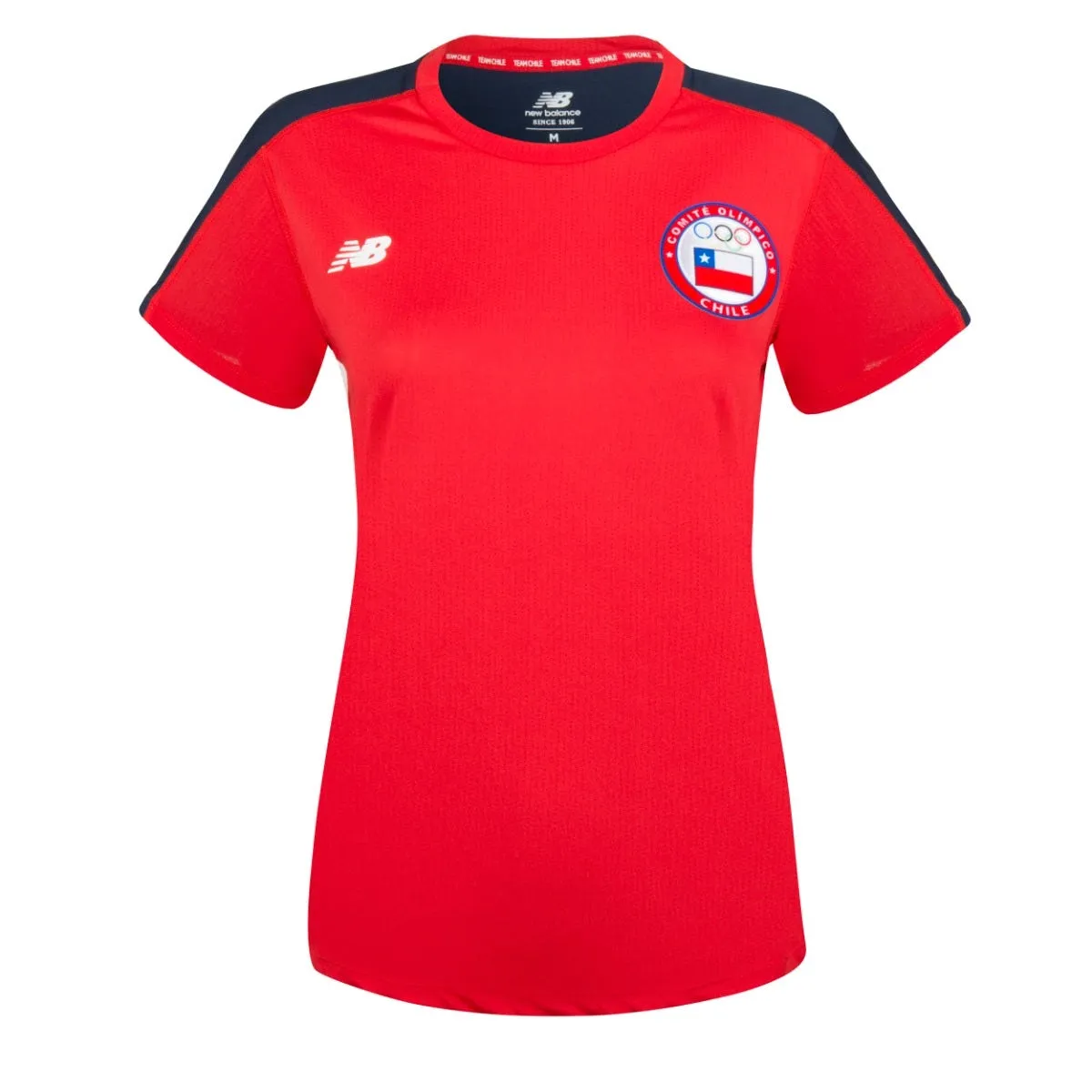 Polera Running Mujer New Balance Team Chile Roja