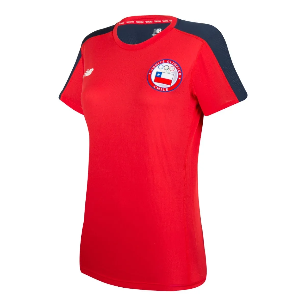 Polera Running Mujer New Balance Team Chile Roja