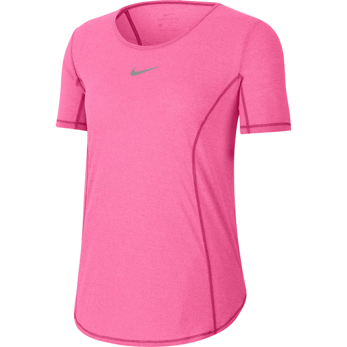 Polera Running Mujer Nike Manga Corta Rosado