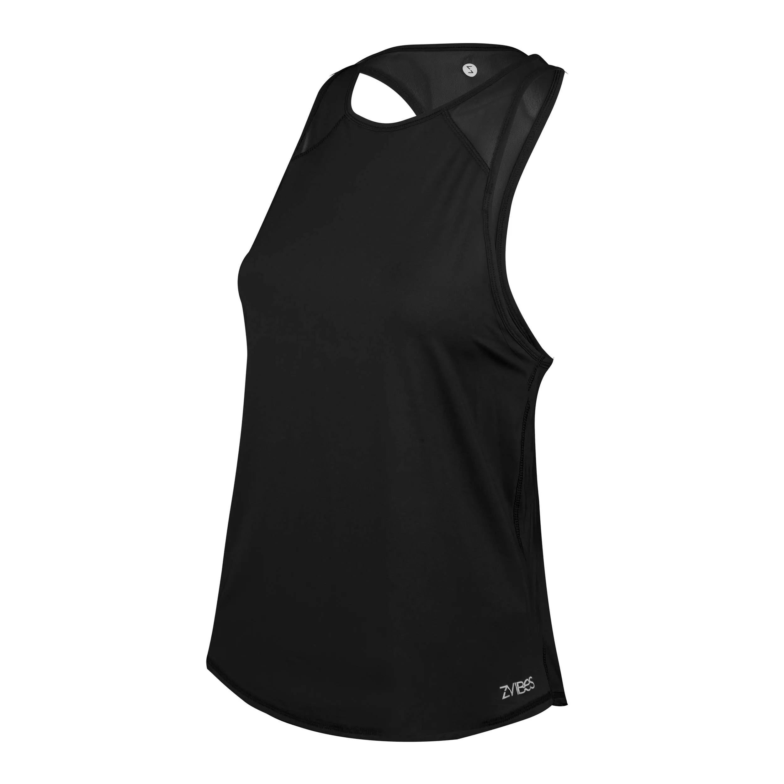 Polera Running Mujer ZVibes Athletic Negra