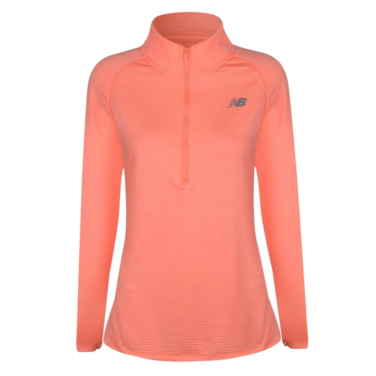  Polerón Running Mujer New Balance Quarter Zip Naranjo