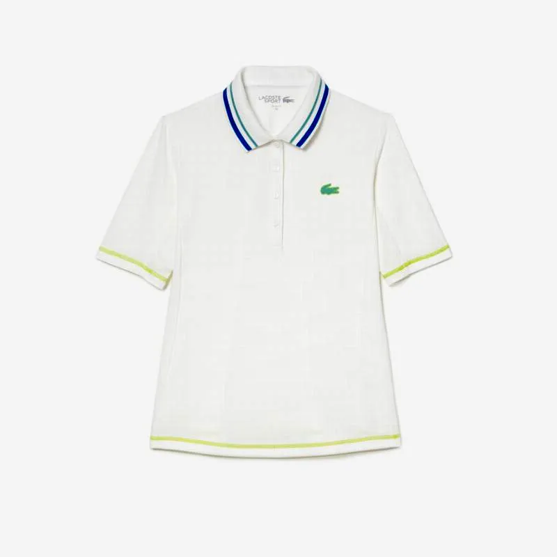 Polo Lacoste Ultra Dry Blanco Mujer | LACOSTE