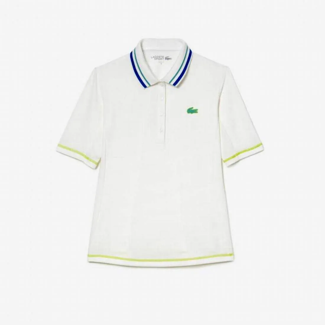 Polo Lacoste Ultra Dry Blanco Mujer | LACOSTE