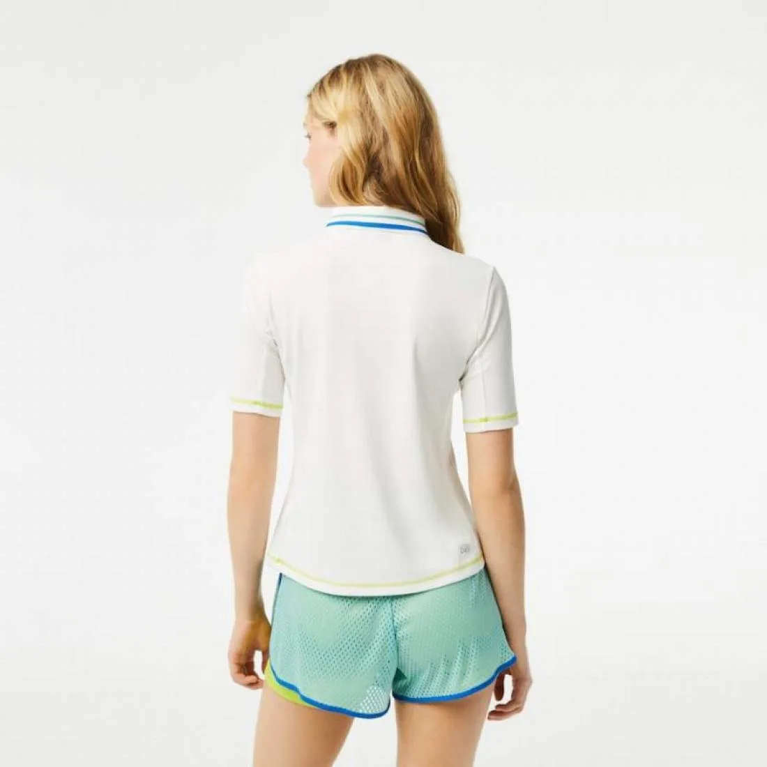 Polo Lacoste Ultra Dry Blanco Mujer | LACOSTE