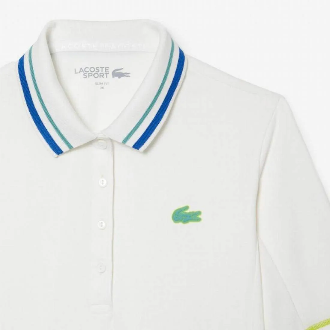 Polo Lacoste Ultra Dry Blanco Mujer | LACOSTE