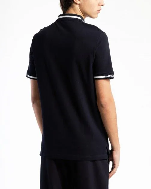 Polo piquet Armani Exchange 3DZFLH Azul