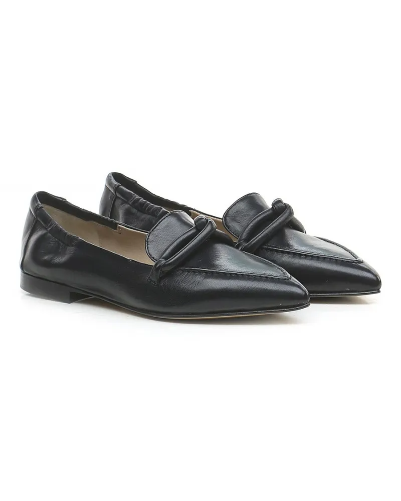 POMME D'OR  0813 NERO  MOCASSINO IN PELLE DONNA